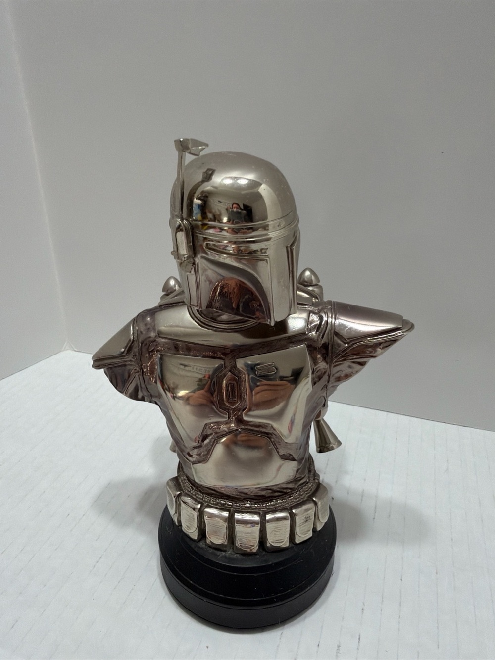 Star Wars Jango Fett Chrome Mini 6" Bust 3983/5000 Gentle Giant Studios 2003